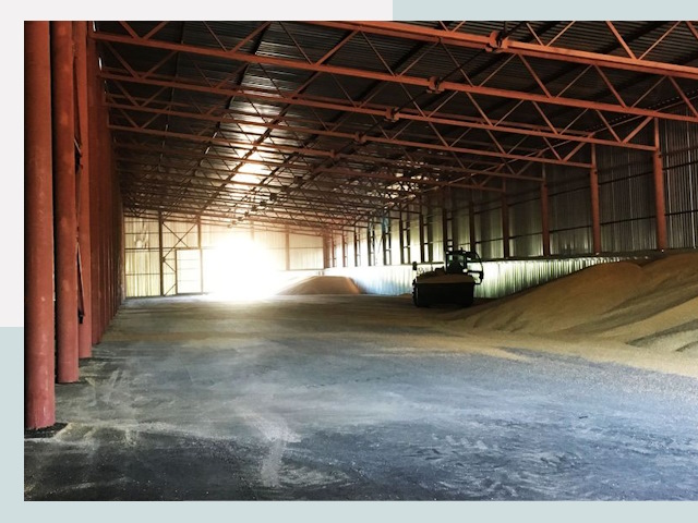 Строительство зернохранилищ в Чусовой