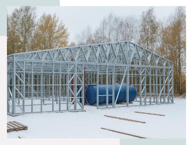 Металлические ангары в Чусовой