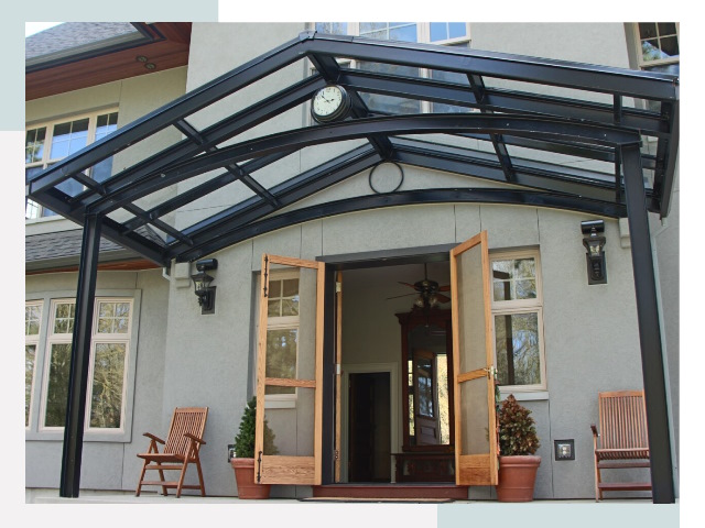 Козырьки металлические в Чусовой