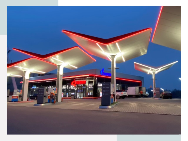 Навесы для АЗС в Чусовой